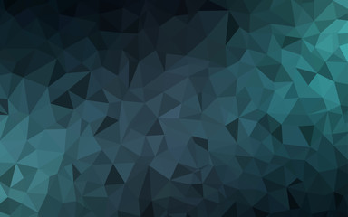 Dark BLUE vector abstract mosaic backdrop.