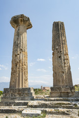 S&auml;ulen des Apollo-Tempels im antiken Korinth, Griechenland
