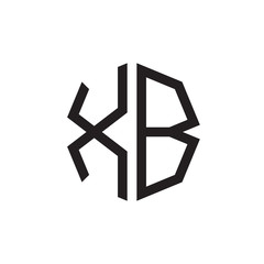 two letter XB octagon logo