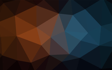 Obraz premium Light BLUE vector abstract polygonal background.