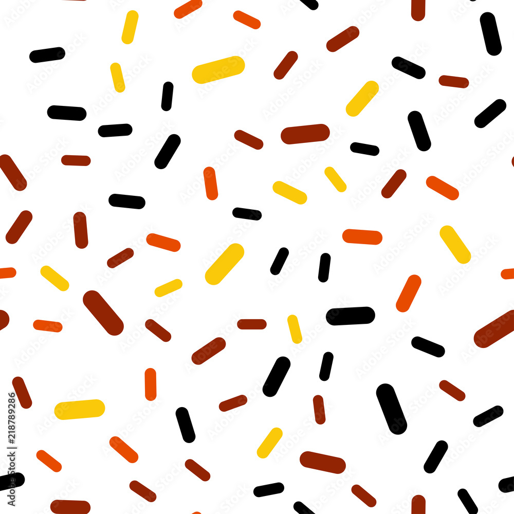 Poster dark orange vector seamless pattern with sharp lines.