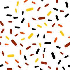 Dark Orange vector seamless pattern with sharp lines.