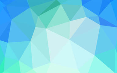 Light Blue, Green vector abstract polygonal background.