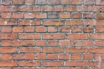 Background of old brick wall pattern texture.