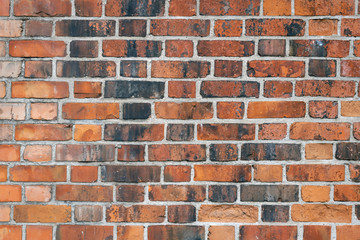 Background of old brick wall pattern texture.
