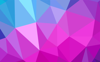 Light Pink, Blue vector abstract polygonal background.