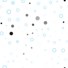 Light BLUE vector seamless pattern with spheres.