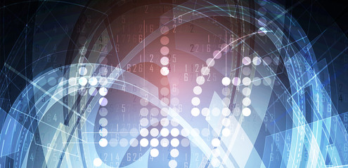 Cybersecurity and information or network protection. Future technology web services for business and internet project