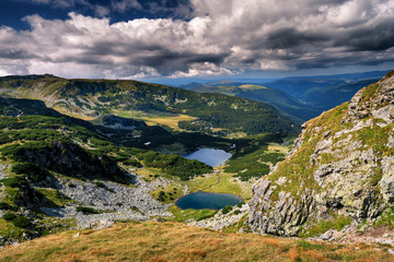 High altitude glacial lake
