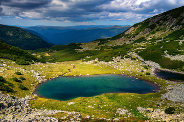 High altitude glacial lake