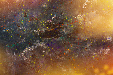 Old scratched dilapidated cement wall.