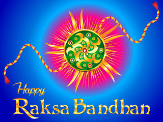 abstract artistic creative raksha bandhan background