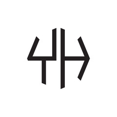 two letter YH octagon logo