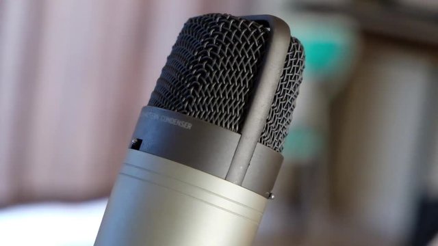 Condensor mic close up