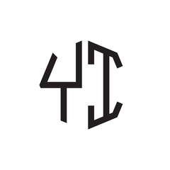 two letter YI octagon logo