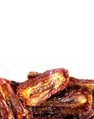 sun dried tomatoes isolated on white