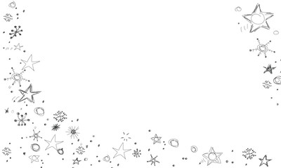 Sterne Stern Regen Konfetti Schnee Weihnachten Flocken Schneeflocken Skizze Zeichnung