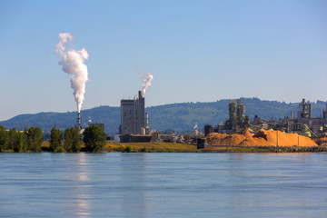 Paper Mill Along Columbia River