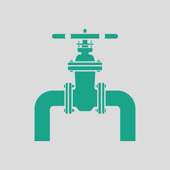 Icon of Pipe with valve