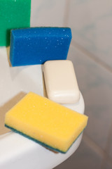 dish washing sponges and soap