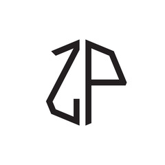 two letter ZP octagon logo