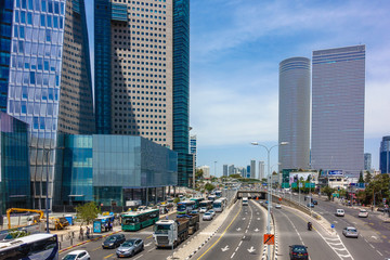 View in the downtown, Tela Aviv, Israel