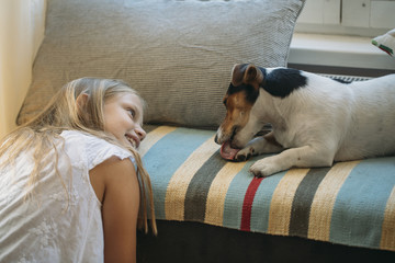 Child and Dog Love