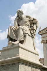 Obraz premium Sokrates-Statue bei der 