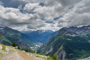 Alpine landscape next to Courmayer, Italy.