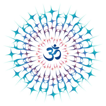 Ohm mandala or Sri Chakra energy generator