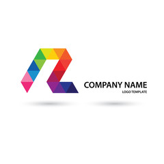 Abstract logo on white background. Colorful logo.