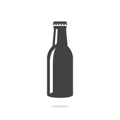 Beer bottle icon vector