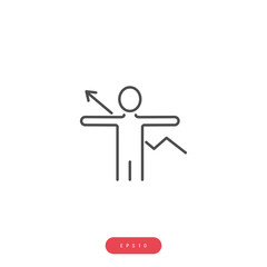 Leadership Business Management Related Vector Line Icon. Editable Stroke. 1000x1000 Pixel Perfect.