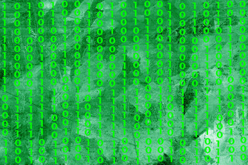 Fototapeta premium Series of numbers on an abstract background