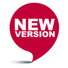 red vector bubble banner new version