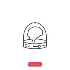 Machine Learning Vector Icon Business Management Related Vector Line Icon. Editable Stroke. 1000x1000 Pixel Perfect.