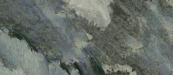 Dirt art texture with old effect. Retro style grunge painting background. Dry textured oil brushstrokes in close-up. Watercolor mixed draw. Vintage pattern. 