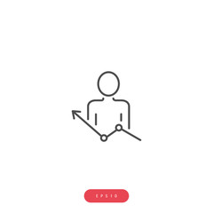 Personal Development Vector Icon Business Management Related Vector Line Icon. Editable Stroke. 1000x1000 Pixel Perfect.