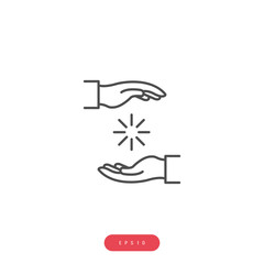 benevolence Vector Icon Business Management Related Vector Line Icon. Editable Stroke. 1000x1000 Pixel Perfect.