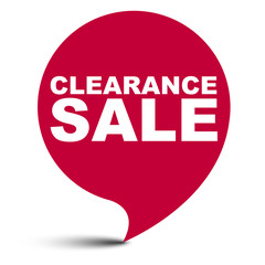red vector bubble banner clearance sale