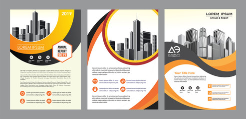 abstract cover and layout for presentation and marketing
