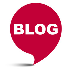 red vector bubble banner blog