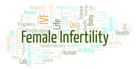 Female Inferfility word cloud.