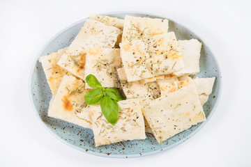 focaccia with fragrant herbs