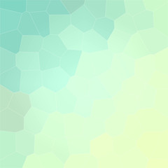Beautiful abstract illustration of green, yellow and lapis lazuli pastel Big hexagon. Nice background for your work.