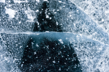 Ice of Lake Baikal