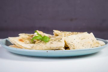 focaccia with fragrant herbs
