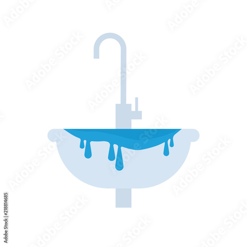 Sink Overflowing Icon Stock Image And Royalty Free Vector