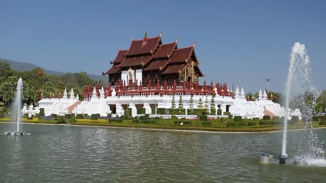 Royal Pavilion (Ho Kum Luang) at Royal Flora Ratchaphreuk, Chiang Mai, Thailand