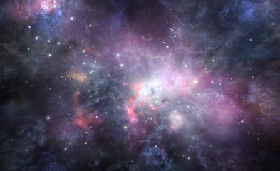Obraz na płótnie Canvas Nebula background